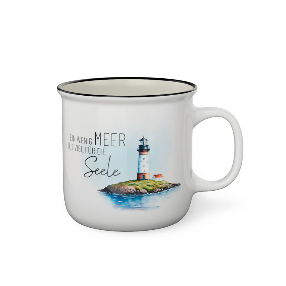 Kaffeebecher Grüße vom Meer - Leuchtturm, 250 ml FÜR DICH 904863 FÜR DICH 904863 250ml