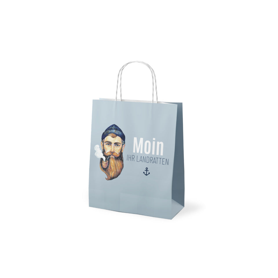 Geschenktragetasche Grüße vom Meer - Seemann, 24 x 20 x 9 cm FÜR DICH 991864 FÜR DICH 991864 24x20x9cm Seemann
