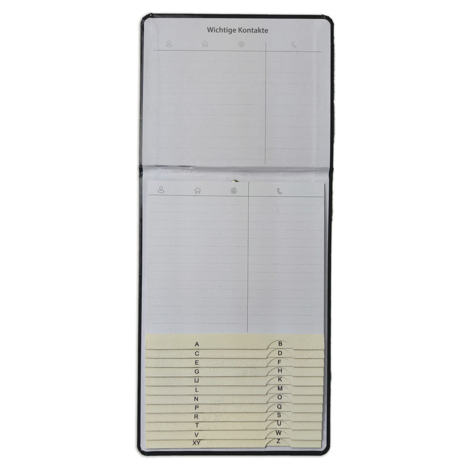 Telefonklappregister, hochwertige Ausführung, Kunstleder, 160 x 230 x 10mm, weinrot RNK 1716-2 RNK 1716-2 22x16cm