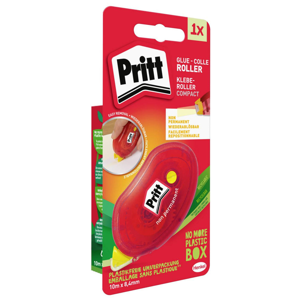 Kleberoller Compact 10 m x 8,4 mm non-permanent, ohne Lösungsmittel PRITT 9H ZCGNB HENKEL 9H ZCGNB