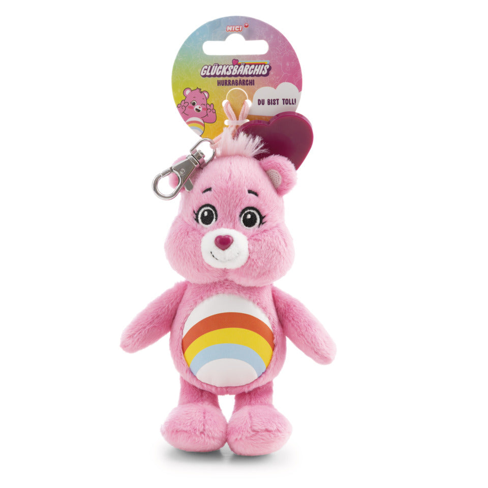 Taschenanhänger Glücksbärchis, 15 cm, 4 Designs, 16 Stück CARE BEARS 62800 NICI 62800 4 Designs 16 Stück