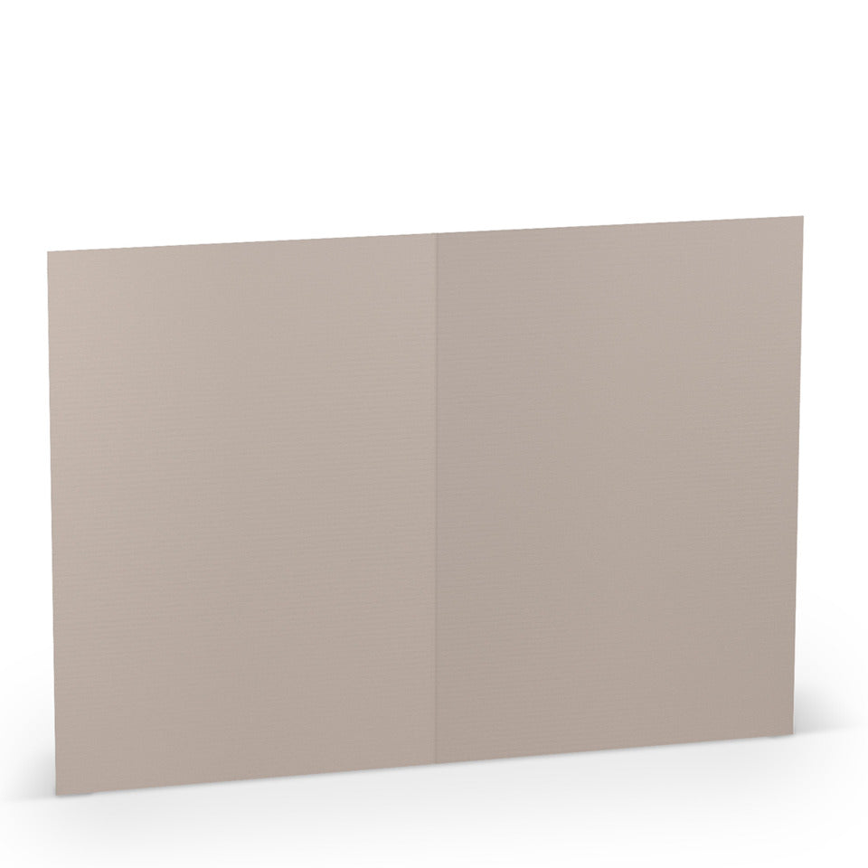 Briefkarte Paperado, B6hd, 220g/m², planliegend, taupe RÖSSLER 16407249 RÖSSLER 16407249  240x169mm gerippt