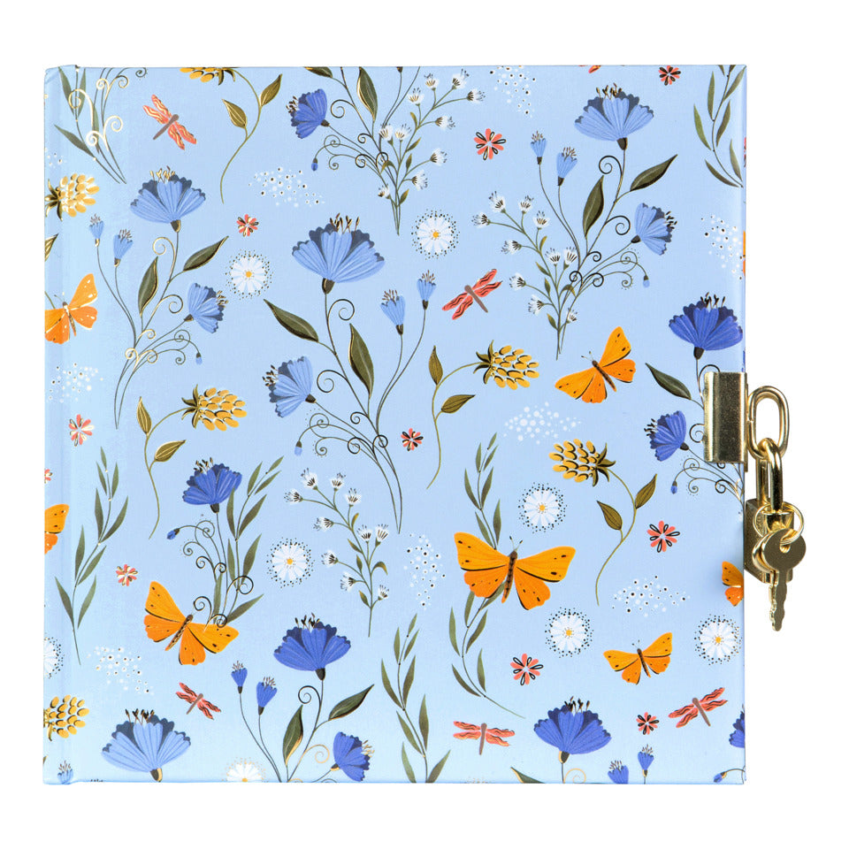 Tagebuch mit Schloss Secret Garden blue, 16,5 x 16,5 cm, 96 Seiten TURNOWSKY 44 786 TURNOWSKY 44 786 16,5x16,5cm