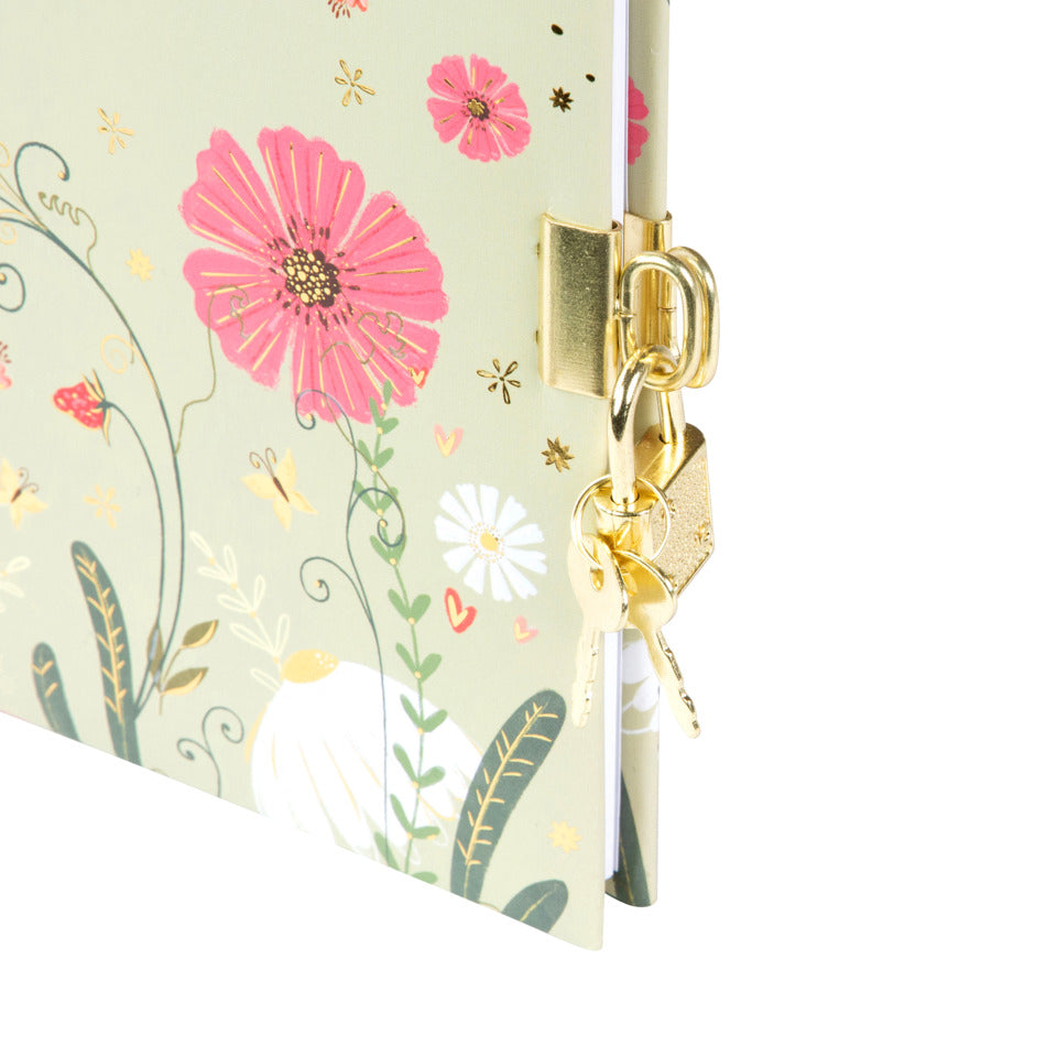 Tagebuch mit Schloss Secret Garden Time to bloom, 16,5 x 16,5 cm TURNOWSKY 44 813 TURNOWSKY 44 813 16,5x16,5cm bloom