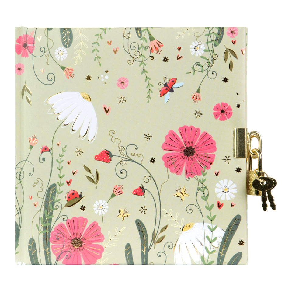 Tagebuch mit Schloss Secret Garden Time to bloom, 16,5 x 16,5 cm TURNOWSKY 44 813 TURNOWSKY 44 813 16,5x16,5cm bloom