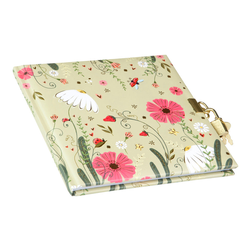 Tagebuch mit Schloss Secret Garden Time to bloom, 16,5 x 16,5 cm TURNOWSKY 44 813 TURNOWSKY 44 813 16,5x16,5cm bloom