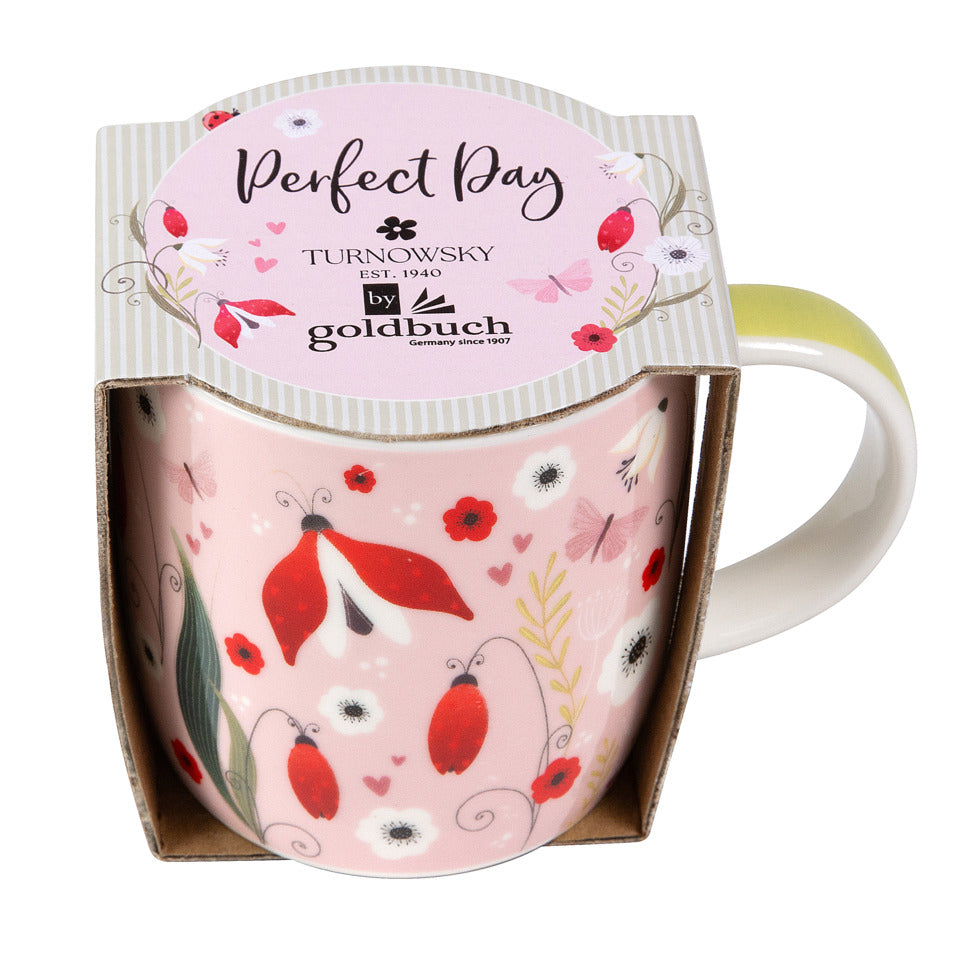 Kaffeetasse Secret Garden pink, 350 ml, Porzellan TURNOWSKY 46 684 TURNOWSKY 46 684 Pozellan