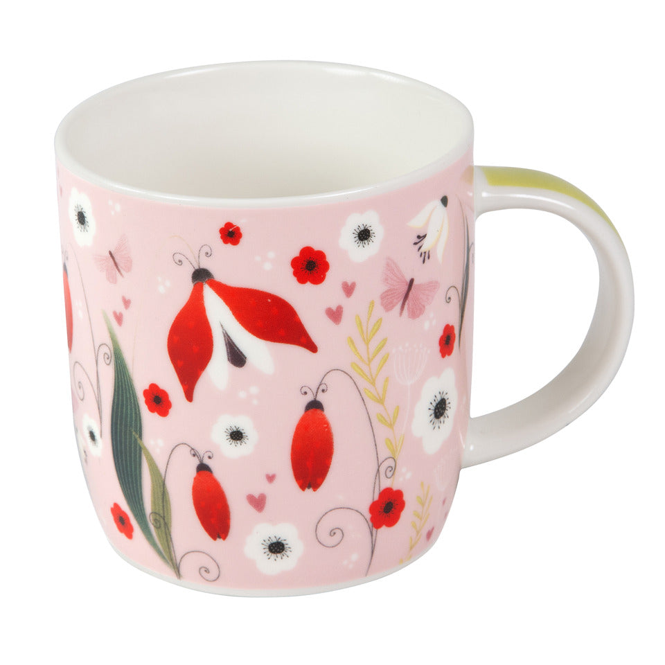 Kaffeetasse Secret Garden pink, 350 ml, Porzellan TURNOWSKY 46 684 TURNOWSKY 46 684 Pozellan