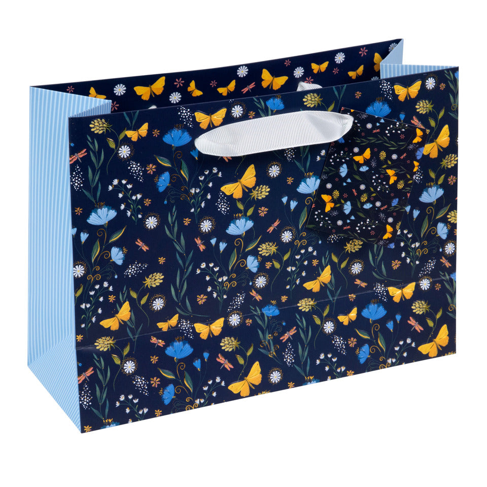 Geschenktragetasche Secret Garden nightblue, 18 x 25 x 10 cm TURNOWSKY 46 586 TURNOWSKY 46 586 18x25x10cm