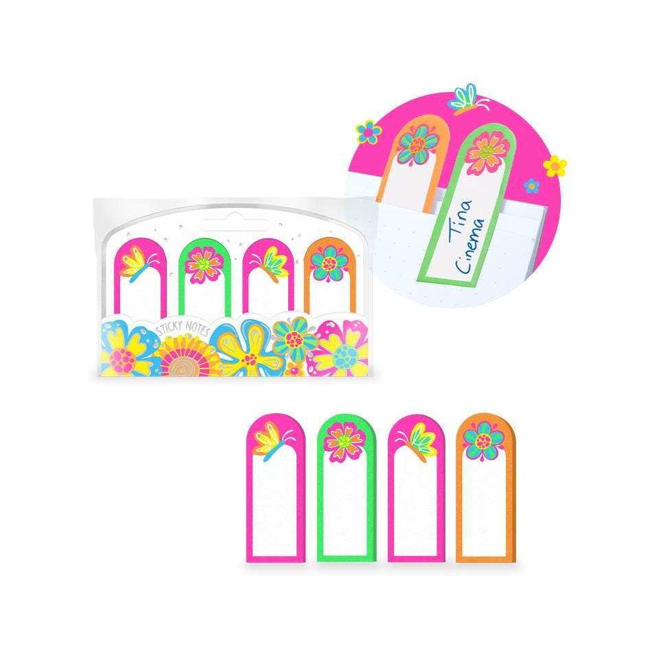 Haftnotizen Sticky Notes Good Feelings, 22 x 58 mm, 4 x 30 Blatt TRENDHAUS 968142 TRENDHAUS 968142 Good Feelings
