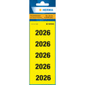 Ordnerrückenschild 2026, 60 x 26 mm, 100 Etiketten, permament, gelb HERMA 1686 HERMA 1686 60x36mm permanent