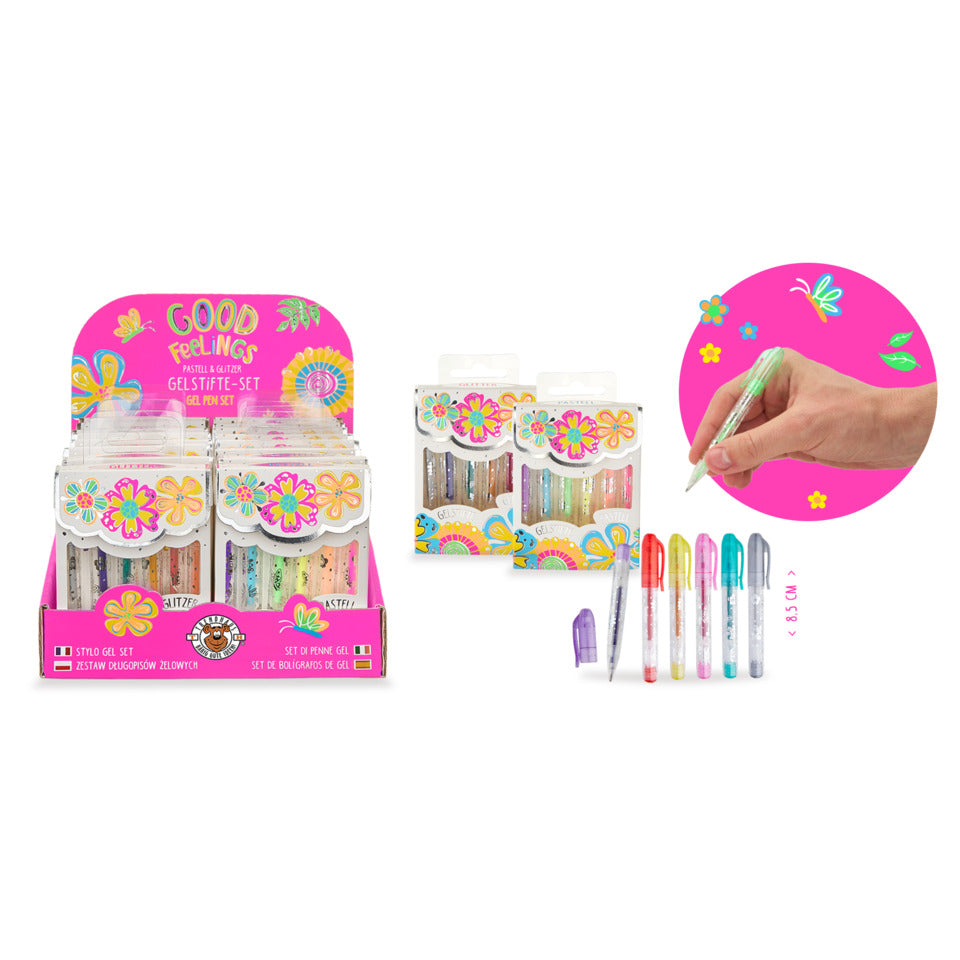 Gelschreiber Good Feelings mini, 6 Stück, sortiert TRENDHAUS 967978 TRENDHAUS 967978 Good Feelings