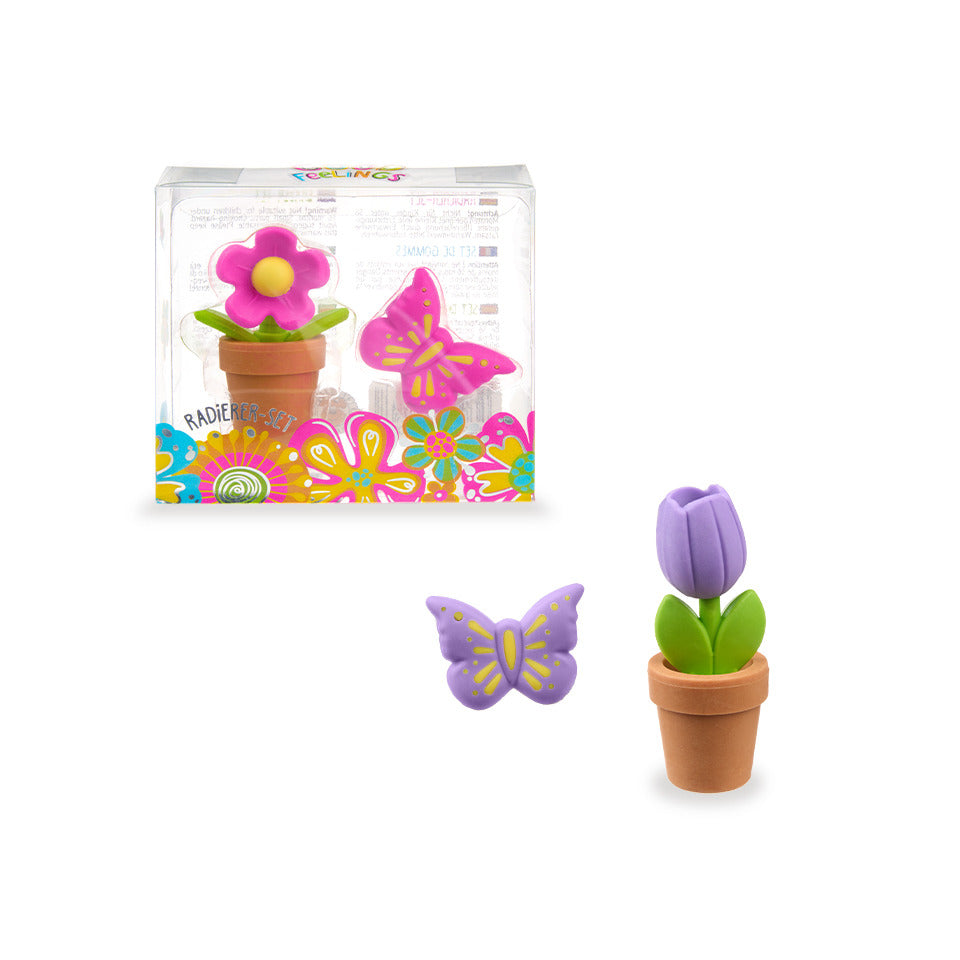 Figurenradierer Good Feelings Blume & Schmetterling, 2 Stück, sortiert TRENDHAUS 968067 TRENDHAUS 968067 Good Feelings