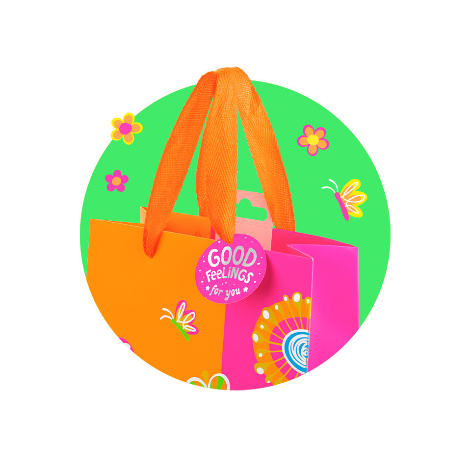 Geschenktragtasche Good Feelings, 18 x 23 x 10 cm, sortiert TRENDHAUS 968265 TRENDHAUS 968265 18x23x10cm
