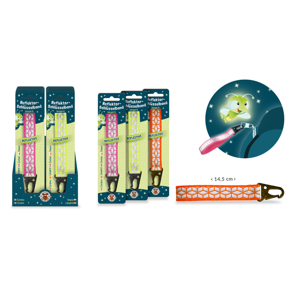 Schlüsselband Classroom Champions neon, 145 x 2 mm, reflektierend, sortiert TRENDHAUS 968760 TRENDHAUS 968760 Classroom Champions