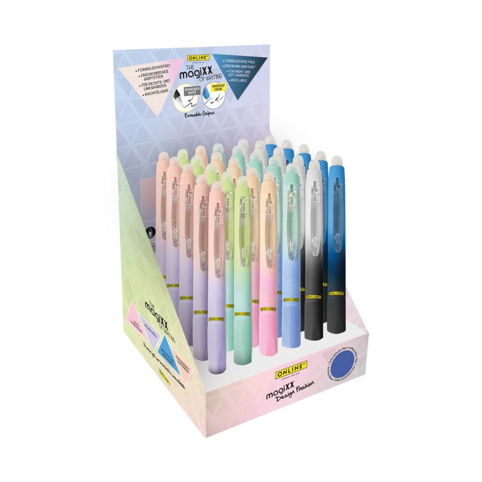 Gelschreiber MagiXX Design Fashion, 0,7 mm, radierbar, sortiert ONLINE 35088/30 ONLINE 35088/30 MagiXX Design