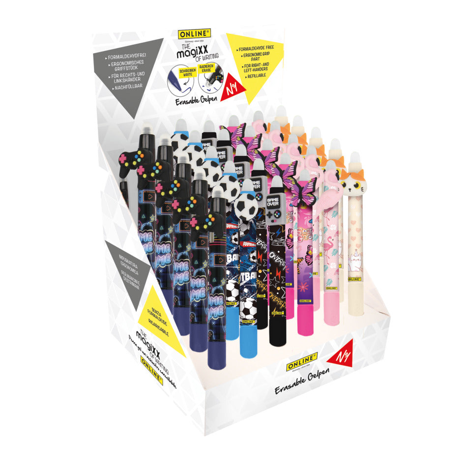 Gelschreiber MagiXX Fun Bestseller, radierbar, sortiert ONLINE 35521/30 ONLINE 35521/30 magiXX Fun