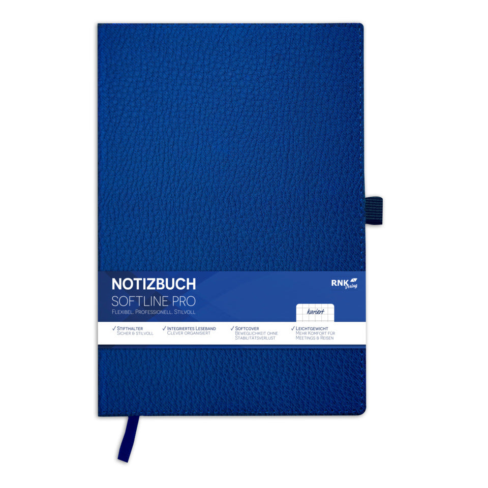 Notizbuch Premium Softline Pro, A4, 70g/m², 80 Blatt, kariert RNK 46833 RNK 46833 kariert 80 Bl