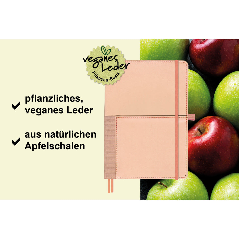 Notizbuch Vegan Apple, A5, 75g/m², 96 Blatt, liniert RNK 46848 RNK 46848 liniert 96BL 75g/m²