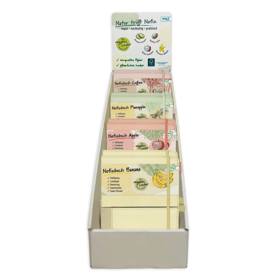 Notizbücher Veganes Leder, 4 x 4 RNK 46850