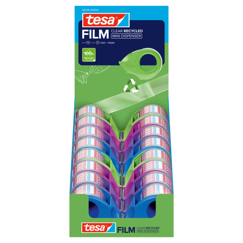 Handabroller Mini ecoLogo 10m x 19 mm, im Display inkl. 1x tesafilm® Eco & Clear TESA 58248-00000-01 TESA 58248-00000-01 Display