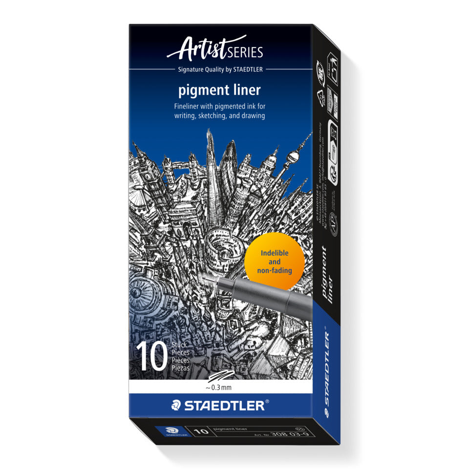Pigmentliner 308, 0,3mm, schwarz STAEDTLER 308 03-9 STAEDTLER 308 03-9  0,3mm