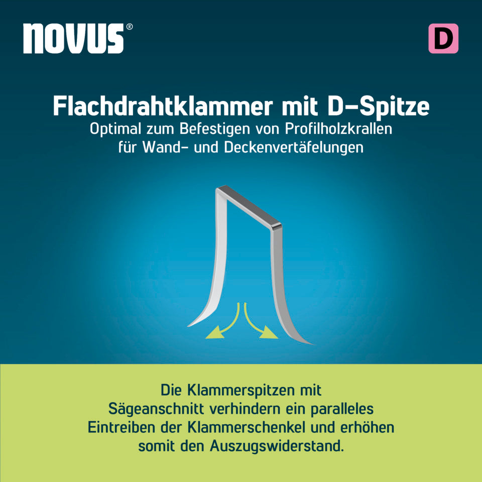 Heftklammer 53F/8, verzinkt, 1200 Stück, silber NOVUS 042-0789 NOVUS 042-0789 verzinkt
