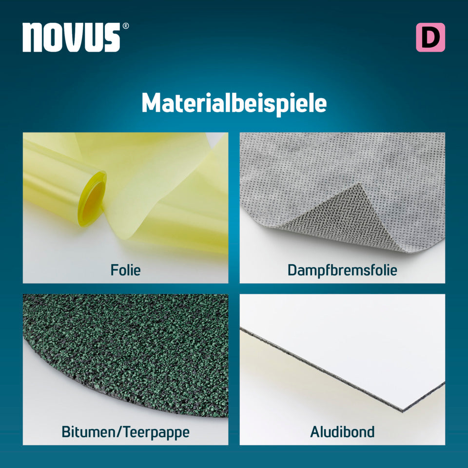 Heftklammer 53F/8, verzinkt, 1200 Stück, silber NOVUS 042-0789 NOVUS 042-0789 verzinkt