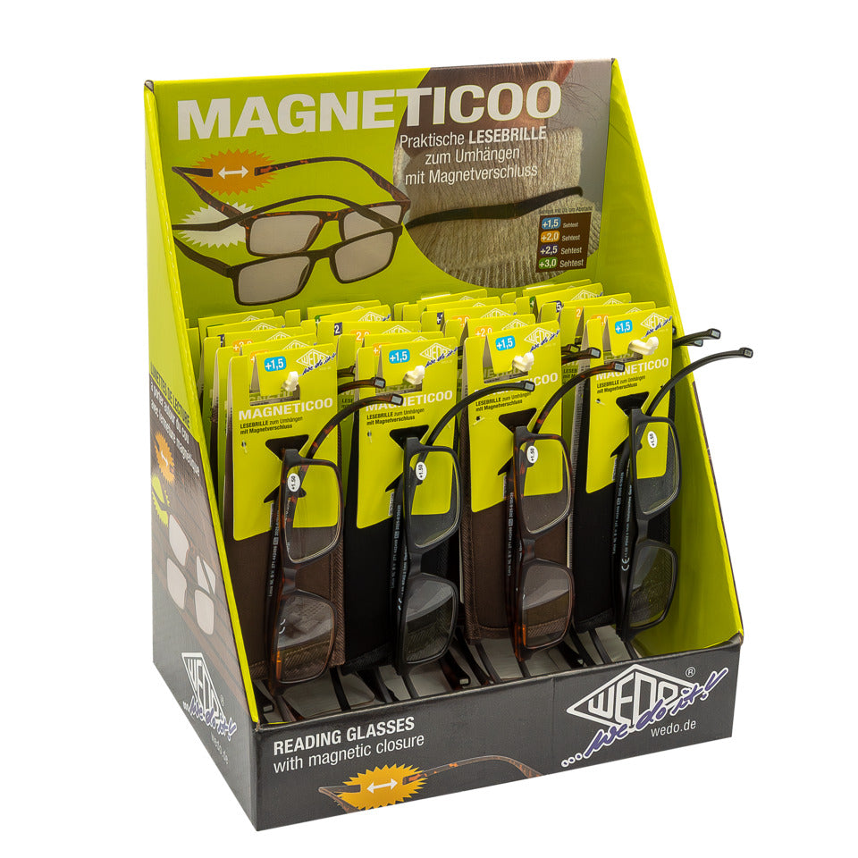 Lesebrille MAGNETICOO, 20 Stück, sortiert WEDO 271 442499 WEDO 271 442499 Magnetisch
