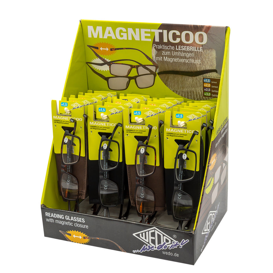 Lesebrille MAGNETICOO, 20 Stück, sortiert WEDO 271 442499 WEDO 271 442499 Magnetisch