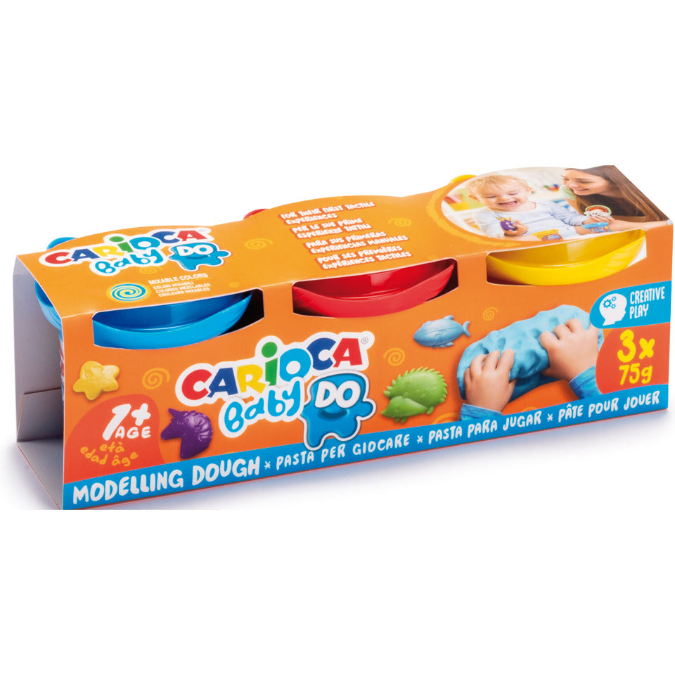 Baby Dough Kinderknete, 3 x 75 g CARIOCA CA43179 CARIOCA CA43179 ab 12 Monate