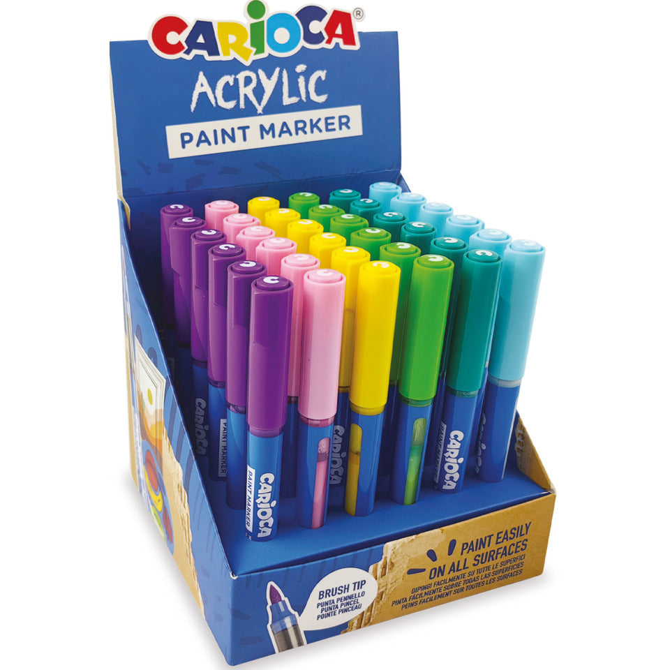 Acrylic-Marker mit Pinsel-Spitze Pastell CARIOCA CA41401 CARIOCA CA41401 pastell