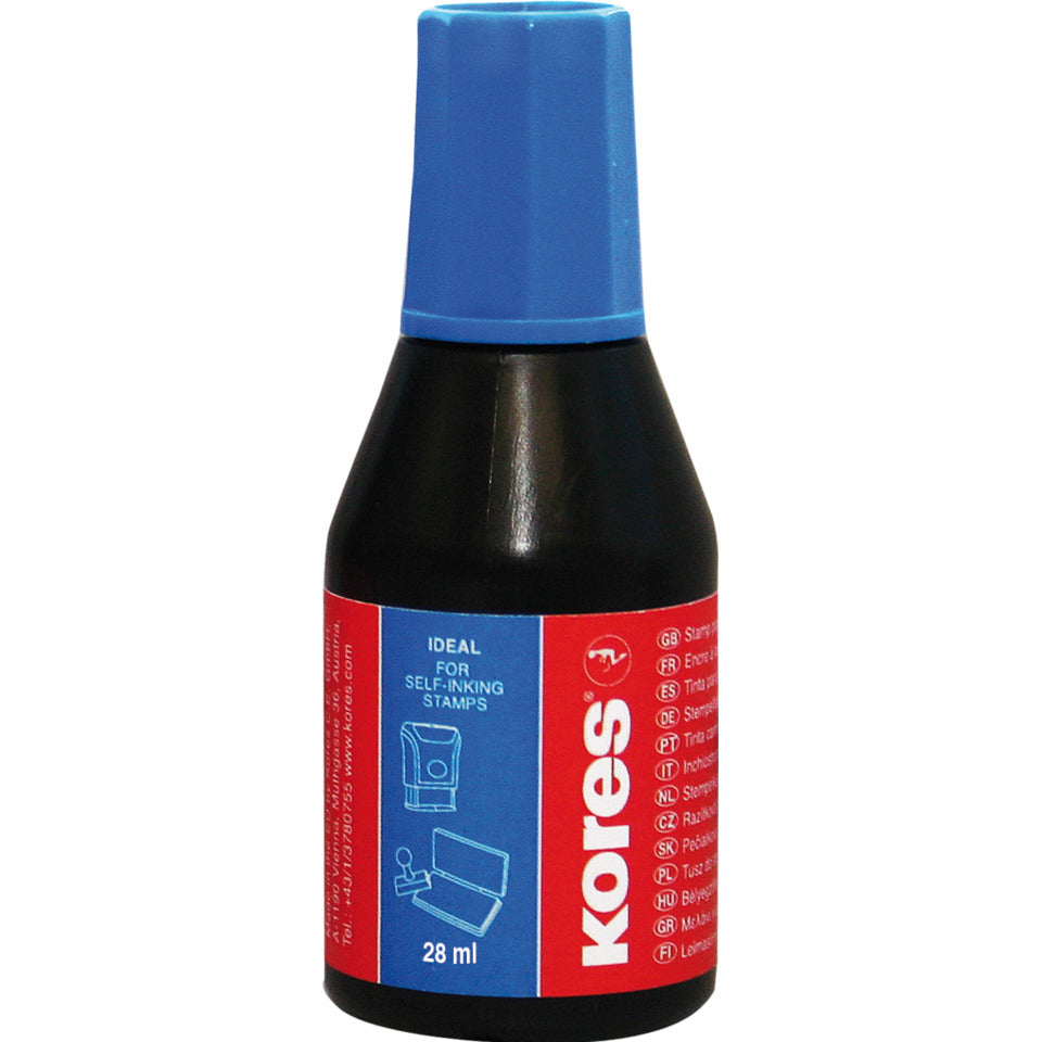 Stempelfarbe 28ml blau KORES SF71308