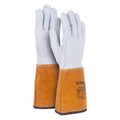 Schutzhandschuh, Größe 10 = XL, Ziegenleder, weiß/gold DONAU 32185731-10 DONAU 32185731-10 WIG-Schw.Ziegenleder