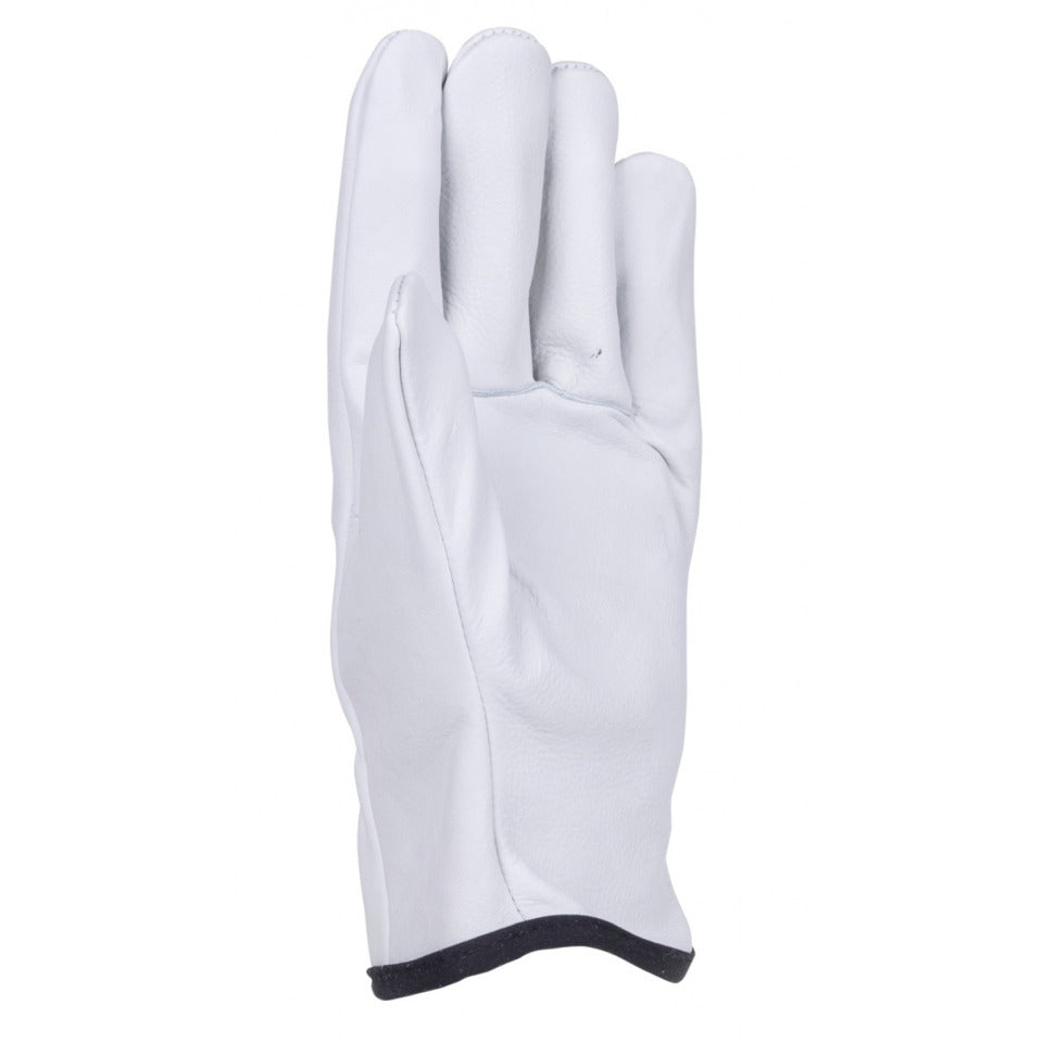 Arbeitshandschuh, Größe 11 = XXL, Rindvollleder, weiß DONAU 32145621-11 DONAU 32145621-11 Rindvollleder