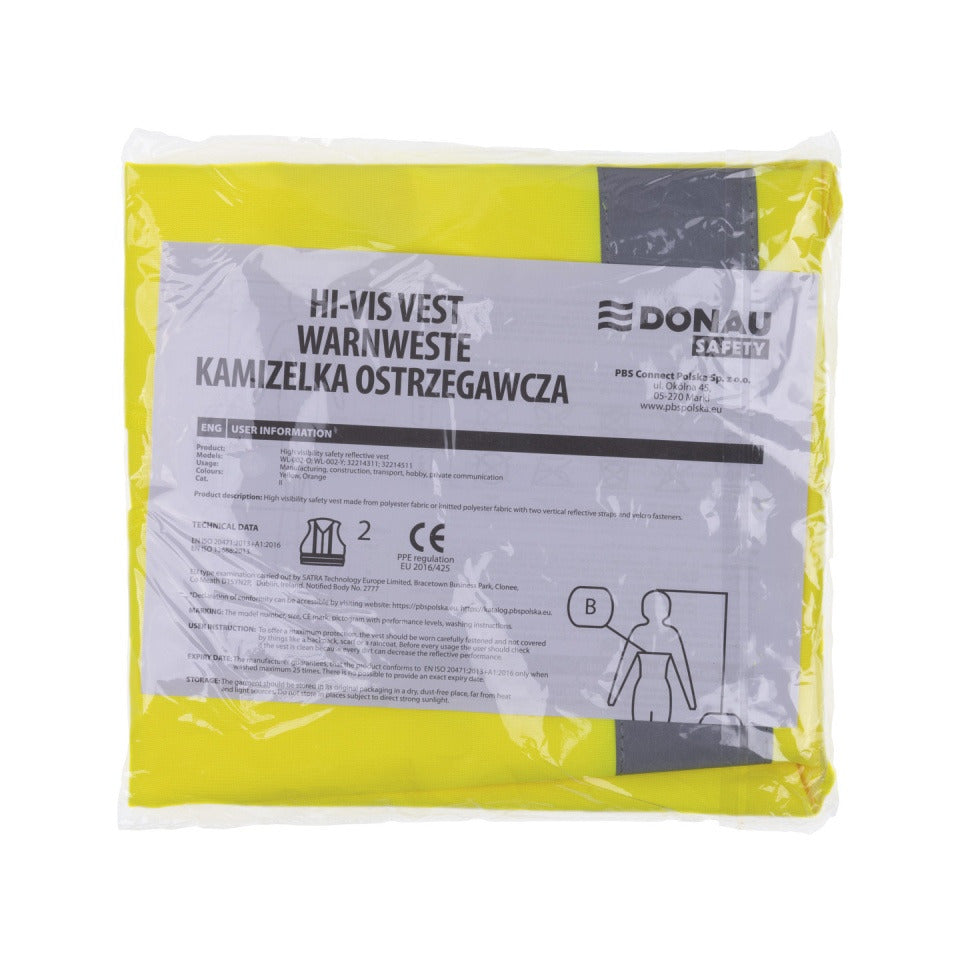 Warnweste Universal, Polyester, gelb DONAU 32214311-11