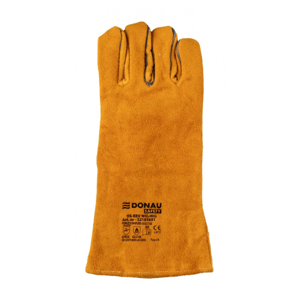 Schutzhandschuh, Größe 10 = XL, Ziegenleder, gold DONAU 32185831-10 DONAU 32185831-10 WIG-Schw.Ziegenleder