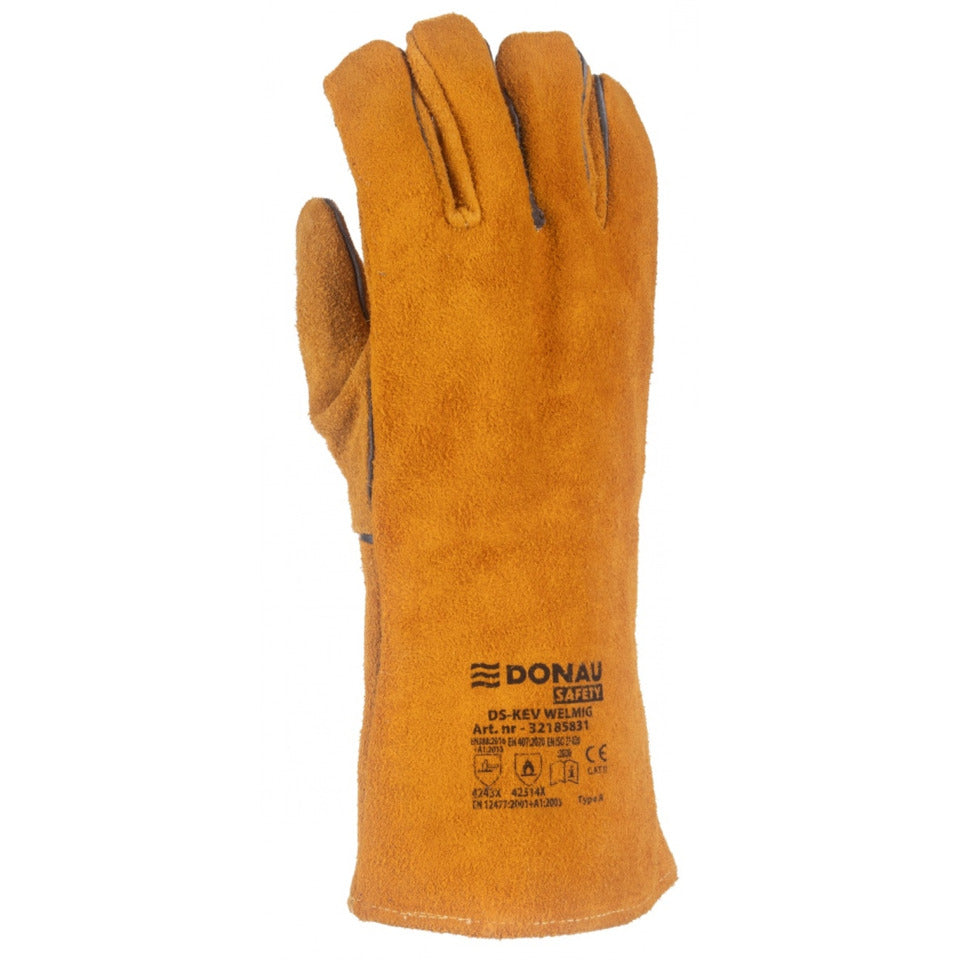 Schutzhandschuh, Größe 10 = XL, Ziegenleder, gold DONAU 32185831-10 DONAU 32185831-10 WIG-Schw.Ziegenleder