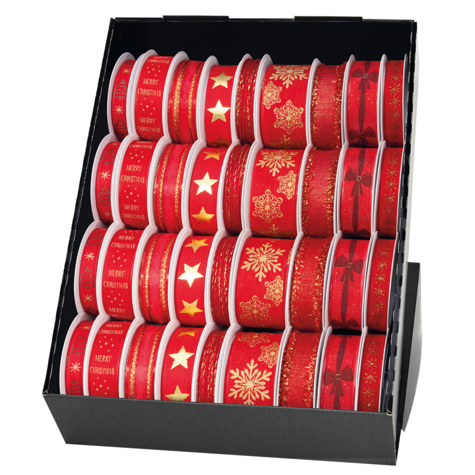Weihnachts-Zierbandpräsenter, 36-teilig, sortiert GOLDINA Z723 099 94 0036