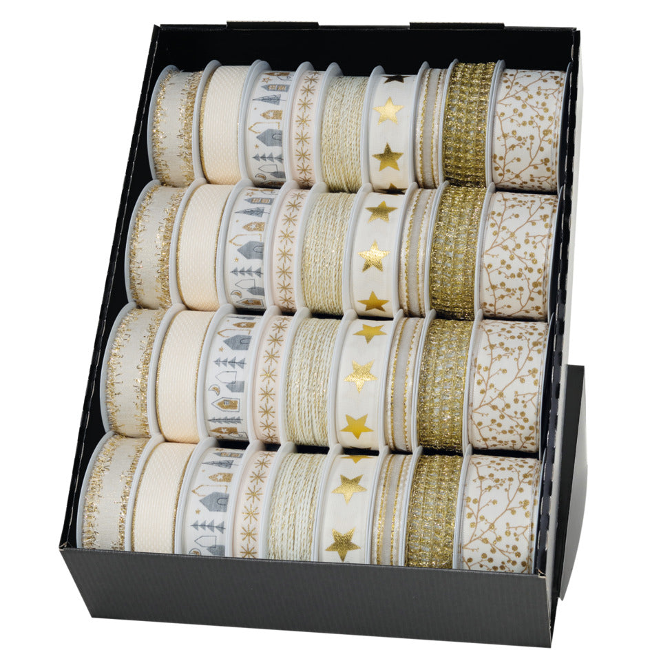 Weihnachts-Zierbandpräsenter, 36-teilig, sortiert GOLDINA Z724 099 94 0036