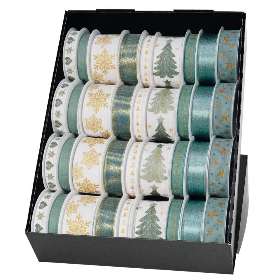 Weihnachts-Zierbandpräsenter, 36-teilig, sortiert GOLDINA Z727 099 94 0036