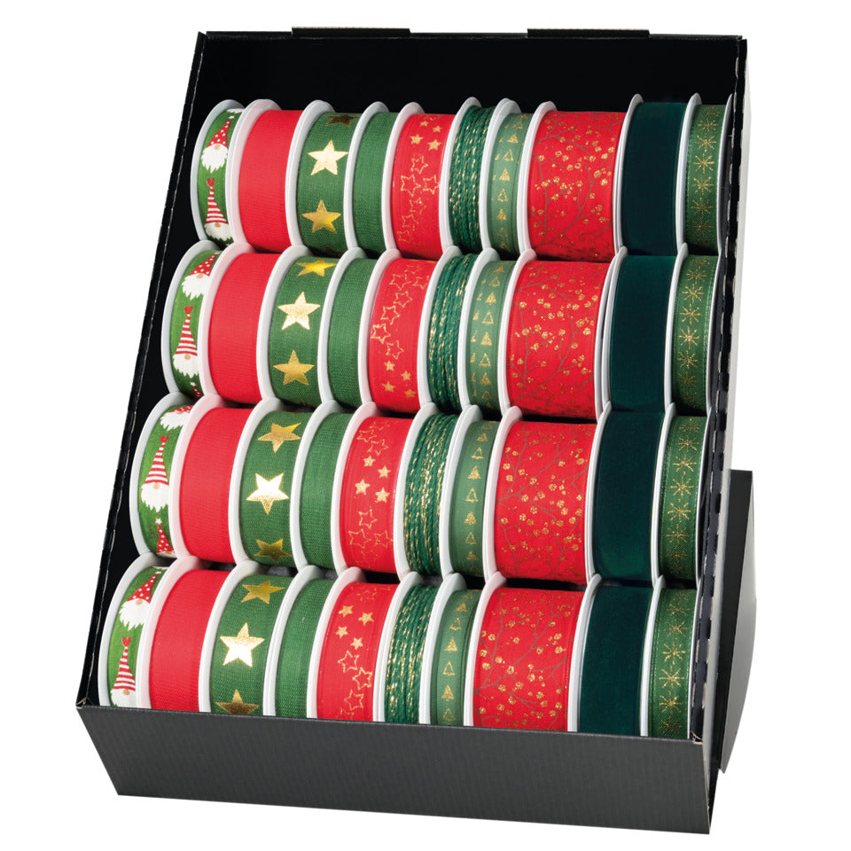 Weihnachts-Zierbandpräsenter, 40-teilig, sortiert GOLDINA Z716 099 94 0040