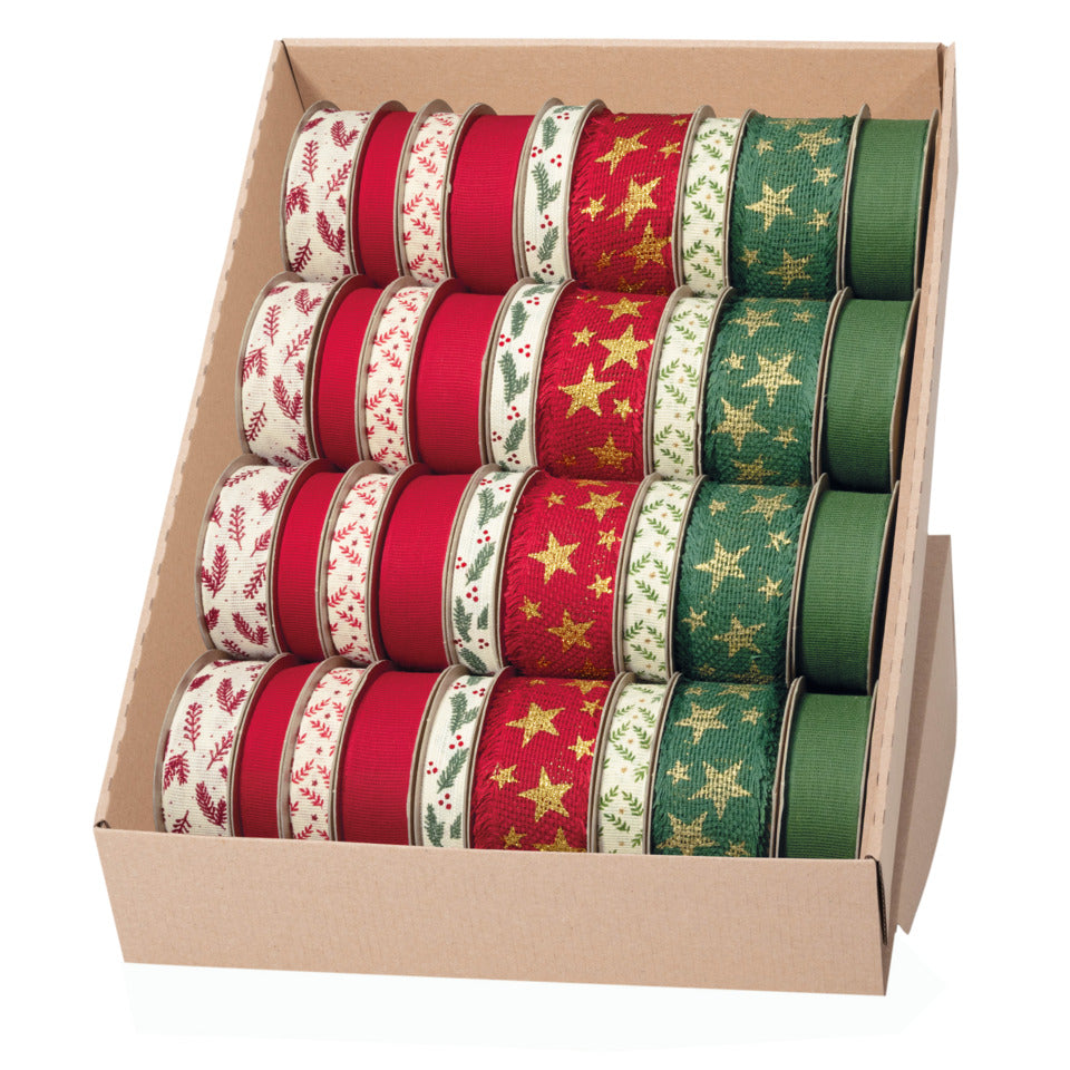 Weihnachts-Zierbandpräsenter, 36-teilig, sortiert GOLDINA Z731 099 94 0036