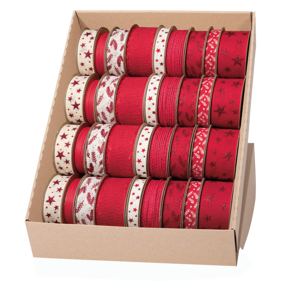Weihnachts-Zierbandpräsenter, 36-teilig, sortiert GOLDINA Z732 099 94 0036