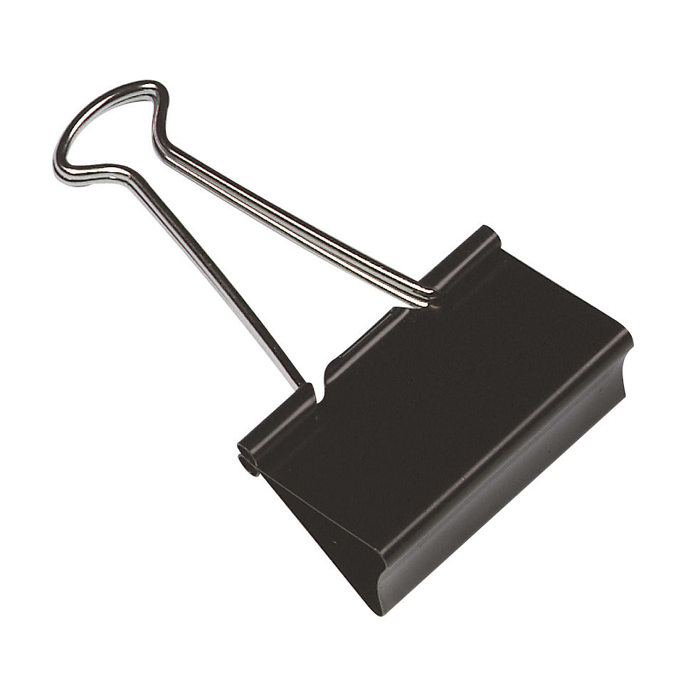 Briefklemmer Foldback, 32mm, 10 Stück, schwarz Q-CONNECT KF01284