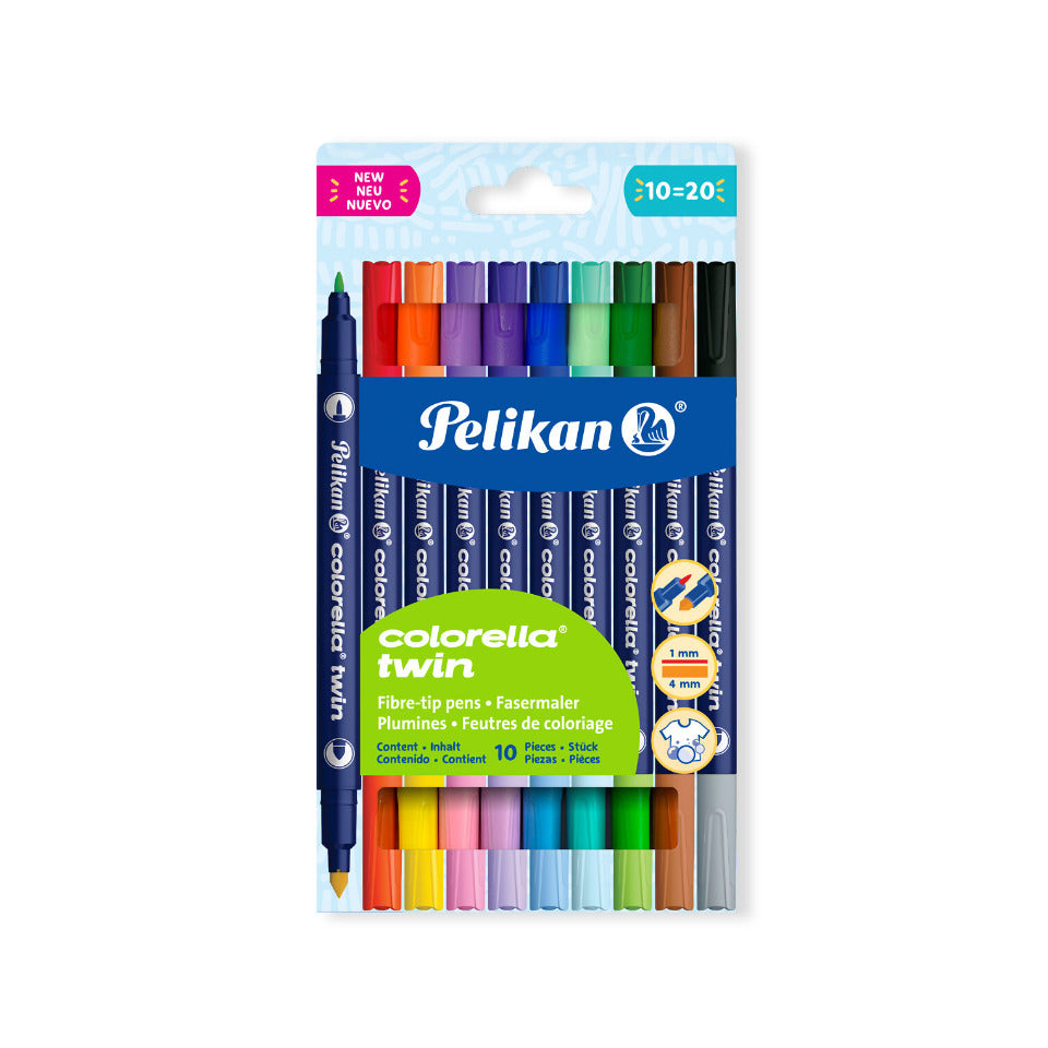 Faserschreiberetui 10 Stück Colorella-Twin sortiert PELIKAN 400207804 PELIKAN 400207804  C304/10 FS