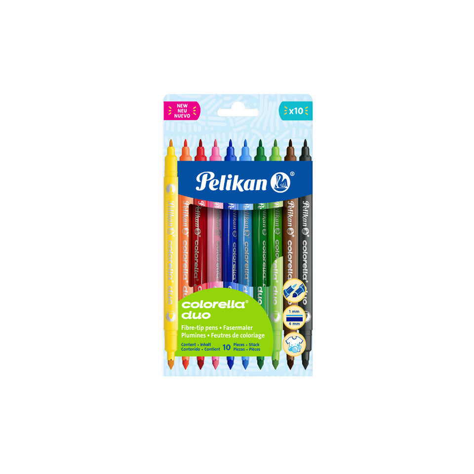 Faserschreiberetui 10 Stück Colorella-Duo sortiert PELIKAN 400207803 PELIKAN 400207803 C407/10 FS