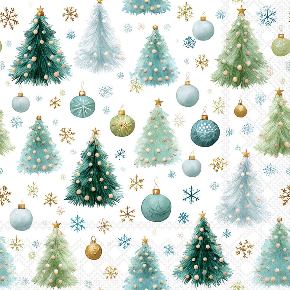 Weihnachts-Motivserviette Kugeln, 33 x 33 cm, 3-lagig, 20 Stück AMBIENTE 33321120 AMBIENTE 33321120 20ST