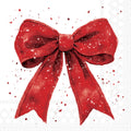 Weihnachts-Motivserviette rote Schleife, 25 x 25 cm, 3-lagig, 20 Stück AMBIENTE 32521325 AMBIENTE 32521325 20ST