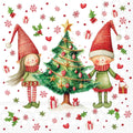 Weihnachts-Motivserviette Elfen, 25 x 25 cm, 3-lagig, 20 Stück AMBIENTE 32521075 AMBIENTE 32521075 20ST